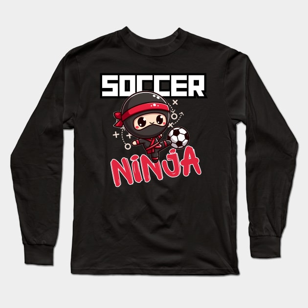 Soccer Ninja Long Sleeve T-Shirt by LionKingShirts